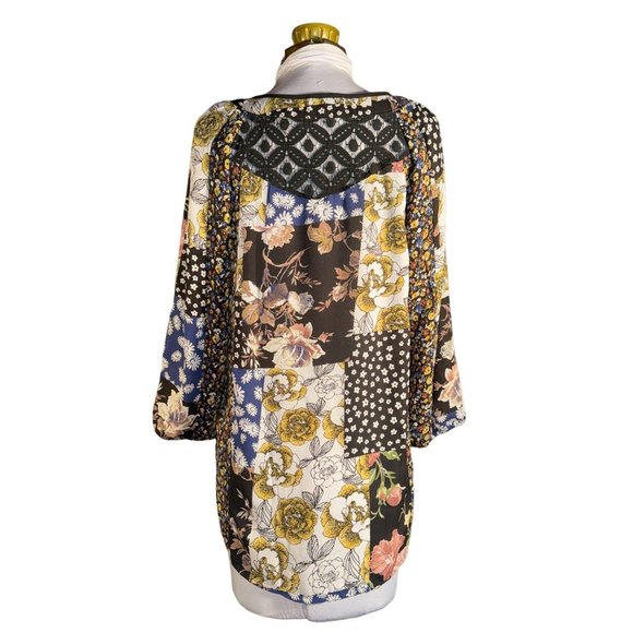 Hope Springs Boho Floral Summer Shirt Women Size Medium - Picture 16 of 16